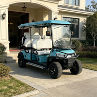 Voiturette de golf électrique Rainbow 4 places 72V Lithium DOT US, couleur de carrosserie personnalisable, boîte arrière supplémentaire, rangement supplémentaire, modèle de luxe