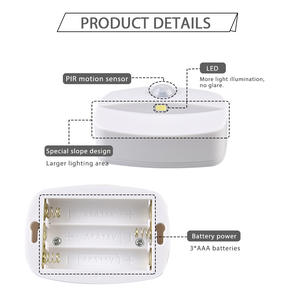 مصباح ليلي يعمل بالبطارية يعمل بالبطارية مصباح ليلي لغرفة النوم وخزانة المطبخ مصباح لاسلكي مصباح حساس - Product Image 5