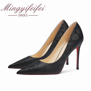 <span class=keywords><strong>Scarpe</strong></span> <span class=keywords><strong>da</strong></span> lavoro eleganti <span class=keywords><strong>da</strong></span> <span class=keywords><strong>donna</strong></span> <span class=keywords><strong>con</strong></span> tacco alto, in pelle di pecora, <span class=keywords><strong>con</strong></span> <span class=keywords><strong>suola</strong></span> in gomma antiscivolo e <span class=keywords><strong>suola</strong></span> <span class=keywords><strong>rossa</strong></span> in raso, modello 2026 di marca di design - Product Image 2