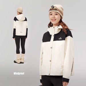 Giacca Impermeabile Pelliot Outdoor a Singolo Strato per <span class=keywords><strong>Donna</strong></span>, Leggera e Antivento, Impermeabilità 10000mm, Giacca Hardshell per Escursionismo in <span class=keywords><strong>Montagna</strong></span> - Product Image 3