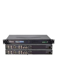 Décodeur satellite HEVC DVB-S2 intégré avec sortie IP/ASI, prend en charge le décryptage Biss
