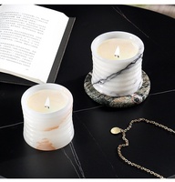 Décoration d'intérieur Porte-bougie en marbre pour bougie parfumée