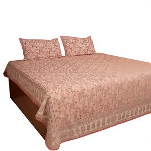 Juego de Sábanas de Algodón Floral de 200 Hilos, Estampado a Mano, de Alta Calidad, con Fundas de Almohada, Ropa de Cama Ecológica para el Hogar - Product Image 1