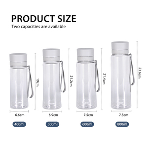 Botella de Plástico Tritan de 400 ml para Beber Directamente y Fácil de Transportar con Asa - Product Image 2