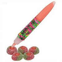 Bonbons gélifiés acidulés en forme de stylo, halal, fruités, juteux, à mâcher, sucrés, en gros