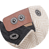 Boina Vintage de Tweed Espigado con Mezcla de Lana para Hombre, Estilo Ivy, Gorra Newsboy con Visera de Pico de Pato