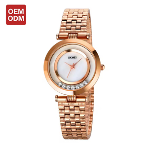 VVS Bicolore Or Rose Acier Inoxydable Montre Femme Élégante Quartz 3ATM Étanche Bracelet Pour Elle OEM ODM Faible MOQ - Product Image 1