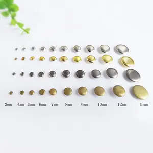 Wholesale Decorative Rivets For Leather Handbag Purse Punk Leather Single Sided Rivets Remaches De Cuero