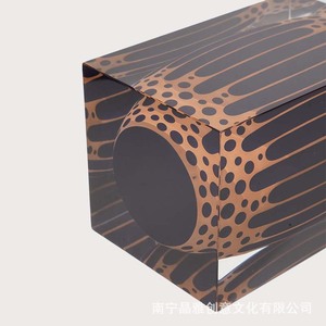 Arreglo floral acrílico, florero decorativo, estilo de lujo, resina, cristal de platino, flores artificiales hechas a mano, adorno para el hogar - Product Image 4