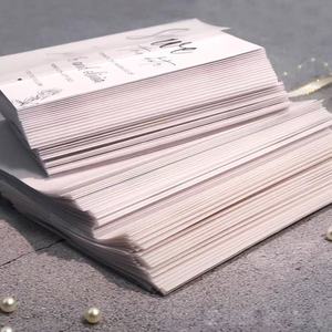 Prix d'usine – Nouvelle carte d'invitation de mariage de luxe écologique avec enveloppe, faite à la main en papier vélin semi-transparent, pour anniversaire et Nouvel An - Product Image 2