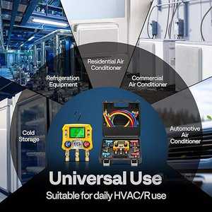 Manómetro Digital para Refrigeración y HVAC, de Uso Comercial, Metálico, para <span class=keywords><strong>Aire</strong></span> <span class=keywords><strong>Acondicionado</strong></span>, Fabricado en China - Product Image 3