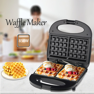 Máquina de Desayuno Doméstica de Doble Cara con Calefacción, Pequeña Wafflera Negra Multifuncional <span class=keywords><strong>para</strong></span> Pasteles Ligeros - Product Image 1