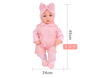Poupée Bébé Fille Réaliste Interactive avec Fonction Parlante, en Vinyle Souple, Simulation de Nouveau-né, Jouet pour Enfants, Cadeau de Fêtes