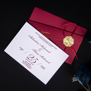 <span class=keywords><strong>Enveloppe</strong></span> d'invitation de <span class=keywords><strong>mariage</strong></span> personnalisée <span class=keywords><strong>avec</strong></span> estampage à chaud et gaufrage, <span class=keywords><strong>avec</strong></span> carte de remerciement en papier - Product Image 3