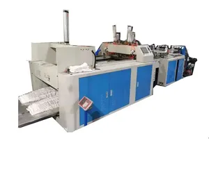 HDPE Carried Plastic Poly T shirt Shopping Bag making Machine 2 Line Price