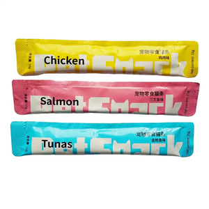 Vente en gros de collations lyophilisées <span class=keywords><strong>pour</strong></span> chats <span class=keywords><strong>pour</strong></span> chatons Aliments humides liquides avec poulet, thon, poisson, pâte Pommade <span class=keywords><strong>nutritive</strong></span> à base de viande - Product Image 1