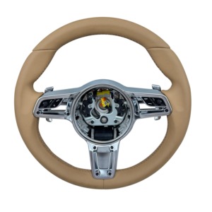 3 <span class=keywords><strong>Runner</strong></span> Flaches Volleder-Upgrade-Lenkrad für Porsche 911 918 718 Macan Racing Interieur Ersatzlenkrad - Product Image 2