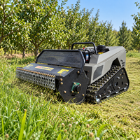 Tondeuse à gazon télécommandée robuste à chenilles pour désherbage agricole et forestier, livraison gratuite