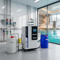 Générateur de NaClO à chlore résiduel contrôlé par PLC, cuve sous pression à dosage automatique pour projet de désinfection des eaux usées