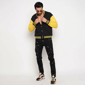 Vestes universitaires d'hiver pour hommes personnalisables en gros avec patchs brodés 100% coton FINER THREADS Brand - Product Image 1
