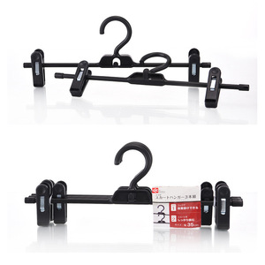 LEC Skirt Hanger 3 Pack 35cm With <b>Clips</b> For Clothes Storage - Product Image 1