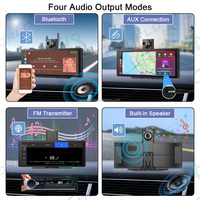 Lecteur multimédia de voiture Android Auto Carplay 10,26 pouces avec écran tactile, double caméra avant 4K et arrière 1080P, certifié CE RoHS