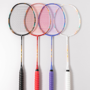 Raqueta de Bádminton Dericsson OEM Ofensiva y Defensiva, Duradera, de Fibra de Carbono Ultraligera, Profesional, Dureza Moderada, Mango G5 - Product Image 6