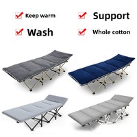 Matelas pliant pour lit, idéal pour la pause déjeuner au bureau, la sieste, fauteuil inclinable, chaise d'accompagnement hospitalier, chaise pliante en polyester-coton lavable