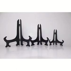 7.5-24.5Cm Height Plastic Folding <b>Display</b> Stande Acrylic <b>Easel</b> Decorative Plate Holder in Clear and Black Color - Product Image 3