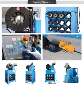 Yüksek kalite CE otomatik 1/4-2 inç 4sp 12 takım ölür hidrolik hortum basın hortum sıkma makinesi - Product Image 2
