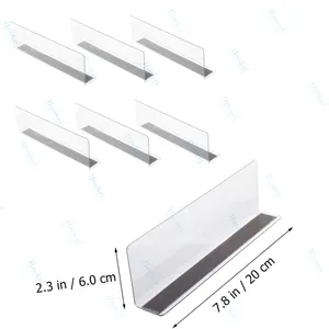 Nhựa PVC hàng hóa chia cửa hàng hàng hóa tách rõ ràng Kệ ngăn cho tủ quần áo lưu trữ nhỏ L hình bên kệ sách