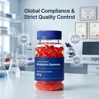 Gummies de mélatonine en gros pour usines, marque privée, soulagement du stress et amélioration de la qualité du sommeil