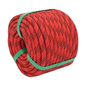 Hot Sale 10mm 12mm 14mm 16mm Braided Nylon Static Mountain Climbing Ropes Outdoor Static Ropes Safety Ropes