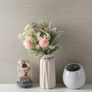 Bouquet de fleurs artificielles Gabriella Dandelion, feuilles roses et vertes, décoration pour la maison et les mariages CF01174 - Product Image 1