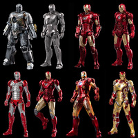Figuras de Acción Originales Zd Toys Edición 10.º Aniversario Mk45 PVC Sin Luz 1/10 Articulaciones Móviles