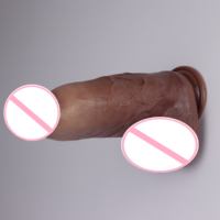 Realistischer Silikon-Dildo mit Stoßfunktion und 7 Geschwindigkeitsmodi, Weicher Kabelloser Vibrator mit Fernbedienung