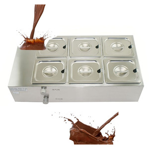 Machine de trempe au chocolat 6 réservoirs petite machine de fusion machine de fabrication de chocolat - Product Image 3