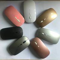 Souris sans fil 2.4GHz, chargeur USB lumineux, souris de bureau silencieuse, Portable, pour tablette, téléphone, PC, ordinateur Portable, 1600DPI