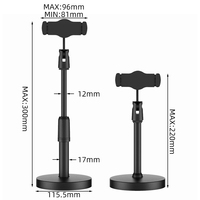 Support de téléphone portable de bureau pour enregistrement vidéo, étude et diffusion en direct