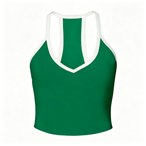 Camisetas de Punto de Color Sólido para Mujer, Transpirables, Casuales, sin Mangas, en Morado, Verde, Azul y Marrón - Product Image 5