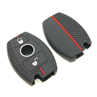 Coque de protection Fob en silicone design en nid d'abeille compatible avec Mercedes Benz A B C E G R S M CLS CLK Class Smart Key Case