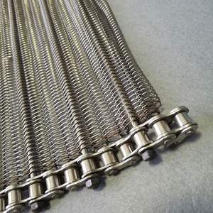 304 316 acier inoxydable métal chaîne lien équilibre spirale treillis métallique bande transporteuse - Product Image 6