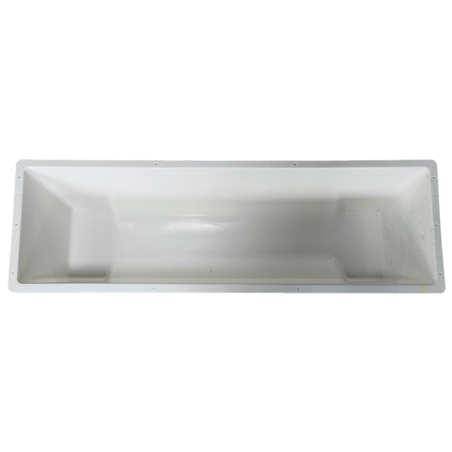 100cm Large Capacity White Plastic Sheep Feeding Trough Lightweight Livestock Feed & Water Trough for Farm Barns
