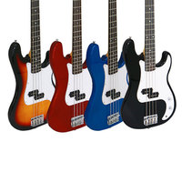 Electric Bass Guitar 4 String Factory KB-01Multi Color Bass Guitar Set Musical Stringed Instruments for Beginners Travel