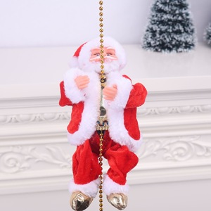 Santa Claus leo hạt Pin hoạt động điện leo lên và xuống leo lên Santa với ánh sáng âm nhạc giáng sinh trang trí nội thất đồ trang trí - Product Image 2