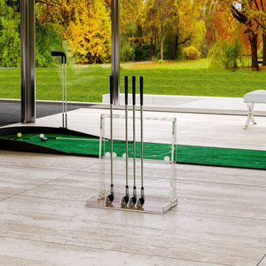 Support de présentation personnalisé en acrylique pour putter de golf, organisateur transparent pour clubs de golf, pour la maison, le bureau, la vente au détail, la présentation sur le bureau - Product Image 3