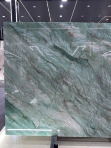 Union Stone Gaya Dream Verde Quartzite Slab Polished Modern Kitchen Bathroom Waterproof Durable Eco-Friendly Villa Hotel - Product Image 2