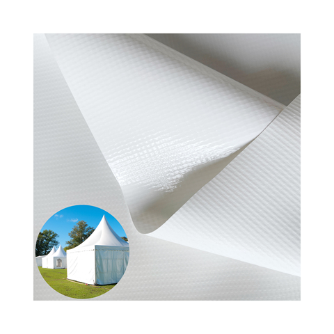 Tent Material Supplier PVC Fabric Vinyl Rolls Laminated Coated China Manufacturer for Truck Cover Curtain Awnings Party Tent