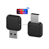Adaptador Inalámbrico para Carplay, Conexión de Tipo-C y USB a Inalámbrica, Alto Rendimiento, Garantía de un Año
