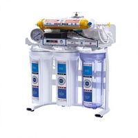 Sistem Pemurnian Air Reverse Osmosis Tangki Penyimpanan dengan Pengukur Tekanan Filter Komersial 6 Tahap 100GPD